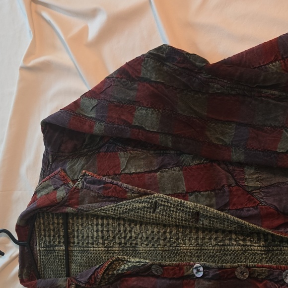 Plaid Button-Up Jacket - Picture 3 of 4